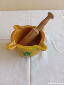 Antigüedades: MORTERO ANTIGUO DE CERAMICA CATALANA